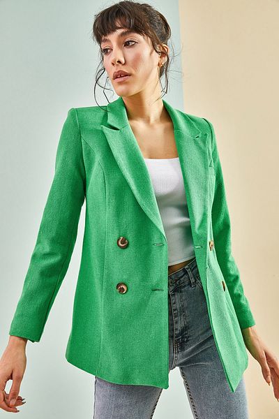 Bianco Lucci Women's Four Button Jacket 8080