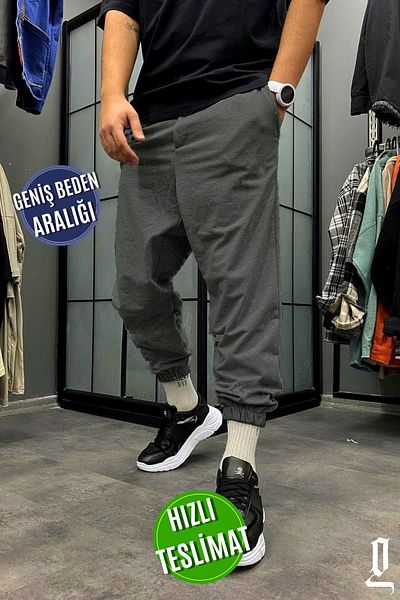 vladivosto Anthracite Color Oversize Plus Size Φαρδύ Φούτερ - Με Ελαστική Τσέπη