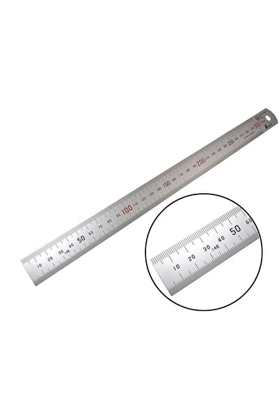 SHİNWA Paslanmaz Çelik Makina Cetveli 30 cm