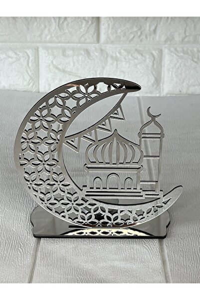 Cansüs Ramazan’a Özel Cami Model Pleksi Mumluk Gümüş