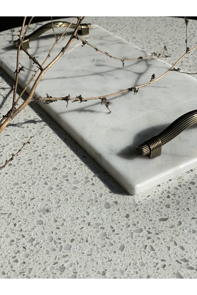 BMARBLE Doğal Mermer Tepsi/sunumluk