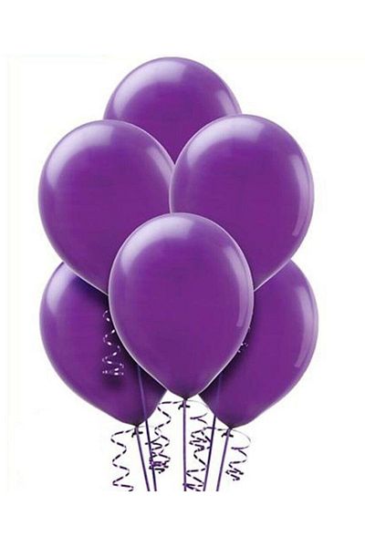 Parti dolabı 10pcs Purple Balloon Metallic Shiny 12inc 30cm