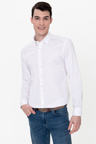 Pierre Cardin Ανδρικό Μπεζ πουκάμισο G021Sz004.000.1374724