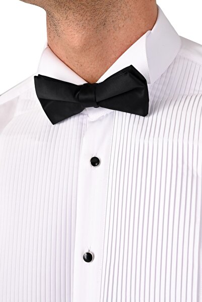 Ysf Μαύρο σατέν ανδρικό παπιγιόν