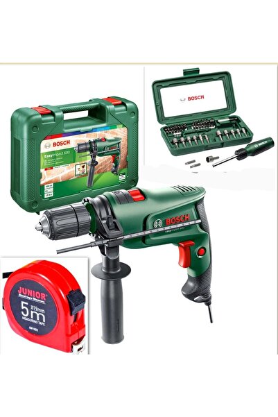 Bosch 600 W Darbeli Matkap Vidalama 47 Parça Vidalama Seti