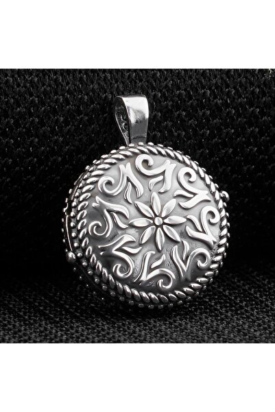 Tesbihsepetim Çift Taraflı Açılabilir 925 Ayar Gümüş Cevşen Kolye Ucu