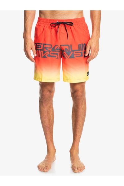 Quiksilver Wordblock Volley 17 Men's Red Shorts Eqyjv03859-mkz6