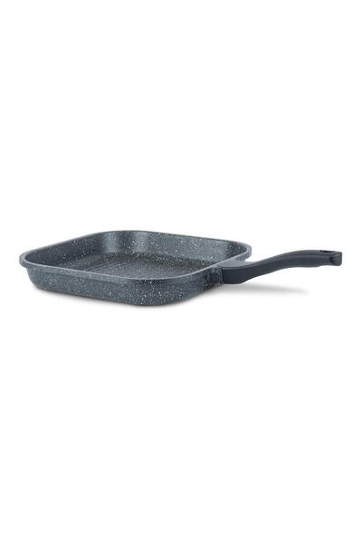 Taç Dökum Granit Kare Izgara Tava 28 Cm