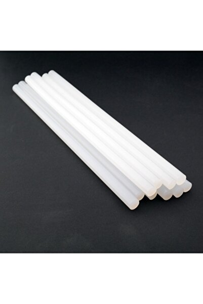 Tek-İş 30 cm Sıcak Mum Silikon Çubuk Silikon Küçük 10 Adet Ince Çap 7 mm