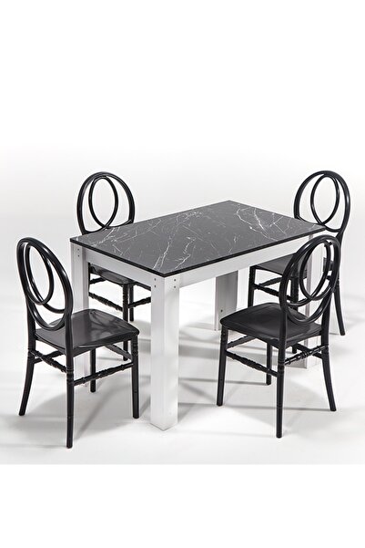 Modalife Mirage - Phoenix Mutfak Masa Takımı -siyah