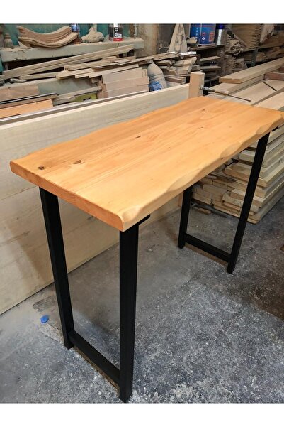 Bintaş Mobilya Kütük Ağaç Bar Masası 60x100.cm Yüksekliği 105.cm