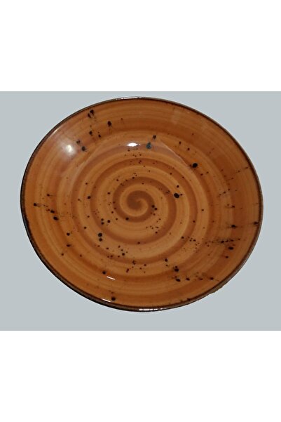 Tulu 19 Cm Porcelain Red Brown Dinner Plate - 1 Piece