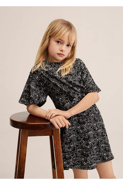 MANGO Kids Φόρεμα με λουλουδάτο σχέδιο