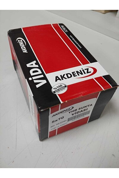 Akdeniz Sunta Vidası 5x70 Sunta Vidası-7 Cm Vida-200 Adet(pkt) - Vida