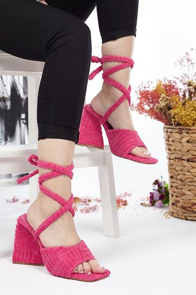 Allyup Zilnic Prosop pentru femei Sandale Papuci Glezne Dantela Pantofi flexibili moi cu toc inalt 132