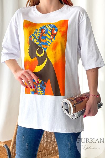 FEMELLE Tricou imprimat oversize