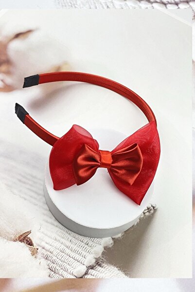 GÜLPEŞE Kırmızı Fiyonklu Taç , Lousa Taçı