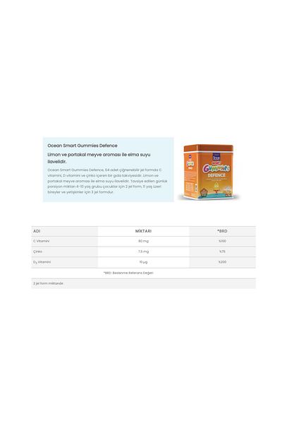 VeNatura SmartGummiesDefense 64 - Food Supplement for Children Zinc and Magnesium 100 Ml