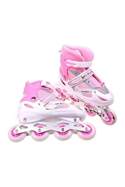 Excalibur 34-37 (front Wheel) Lighted Pink Roller Skates