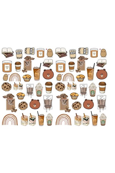 TELLGRAF REKLAM HİZMETLERİ ملصق للكمبيوتر المحمول بموضوع القهوة (21x31 سم)