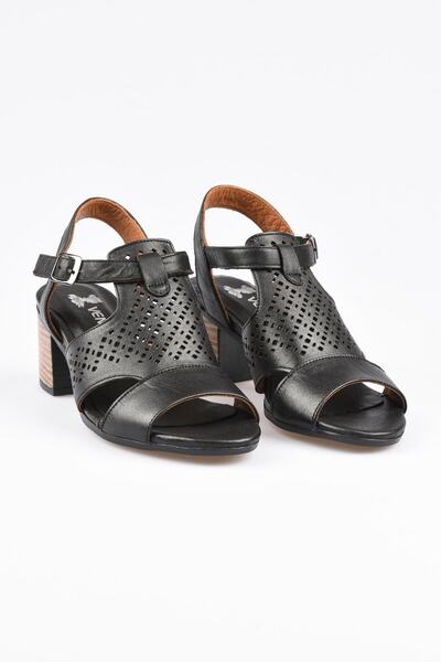 Venüs 1857209Y Sandale cu toc din piele naturală Pantofi de vară