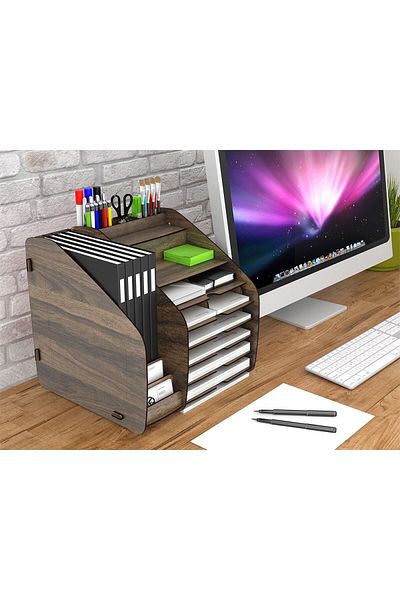 Design OTTO Fx Xlarge Modest - 6 Color A4 Document Shelf Desktop Organizer