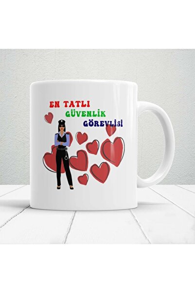 Genel Markalar Kişiye Özel En Tatlı Güvenlik Görevlisi Baskılı Kupa