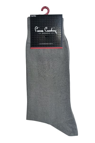 Pierre Cardin Επίπεδες ανδρικές κάλτσες Bamboo Γκρι.