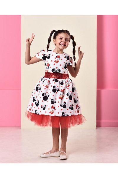 EYLÜL ELİF BUTİK Rochie pentru fete Eylül Elif Boutique cu imprimeu Minnie