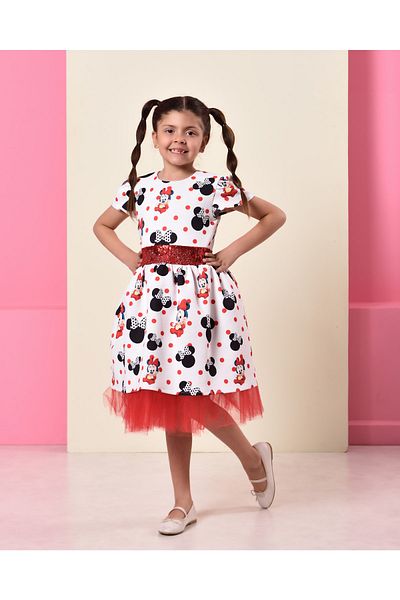 EYLÜL ELİF BUTİK Rochie pentru fete Eylül Elif Boutique cu imprimeu Minnie