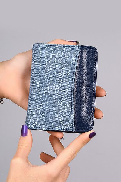 Polo Air Men's Denim Patterned Sports Wallet Navy Blue