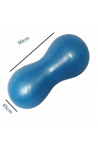 Leyaton Fıstık Pilates Topu Spor Egzersiz Topu - 90 Cm Pilates Topu + Şişirme...