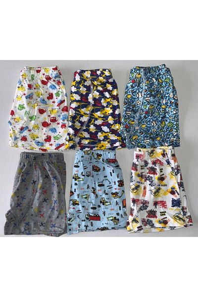 Tutku Boy's Colorful Printed Boxer 6 τεμαχίων