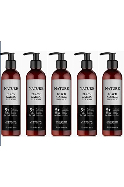 Huncalife Nature Siyah Sarımsaklı Saç Maskesi 250 ml *5 Adet