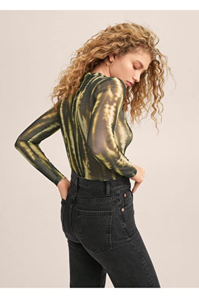 MANGO Woman T-shirt με στάμπα