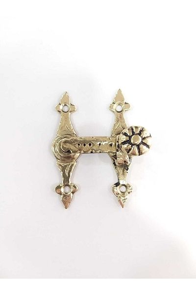 ARON D37 Aged Yellow Brass Shutter - Chest - Cabinet - Door - Lid Latch Clasp