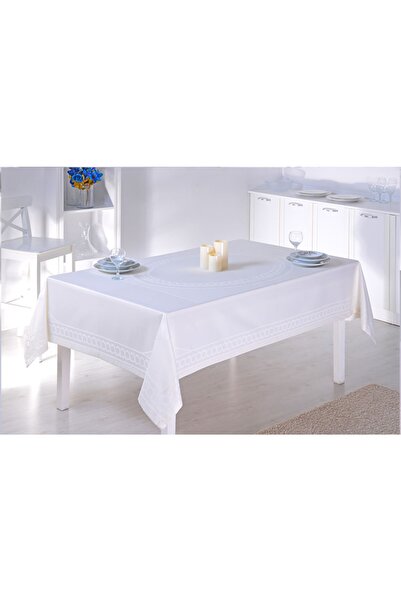 Serussa Kanaviçe Etamin Masa Örtüsü 160 X 230 Cm 9269 Krem
