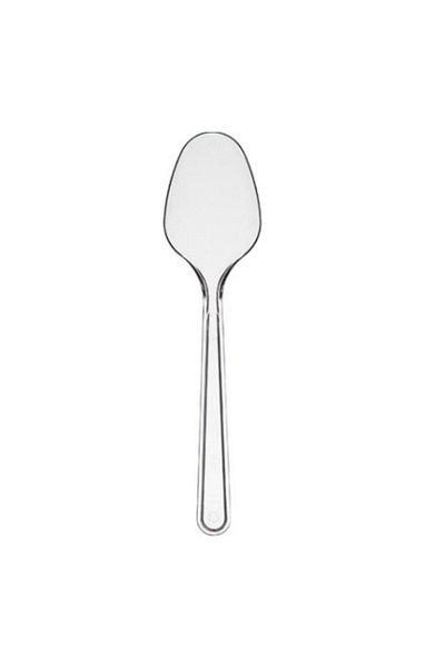 Happyland Set of 100 Silver Plastic Ashura Spoons