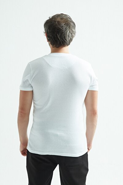 Erdem Men's Ribbed T-shirt Buttoned Camisole Undershirt 3 Pack 1125