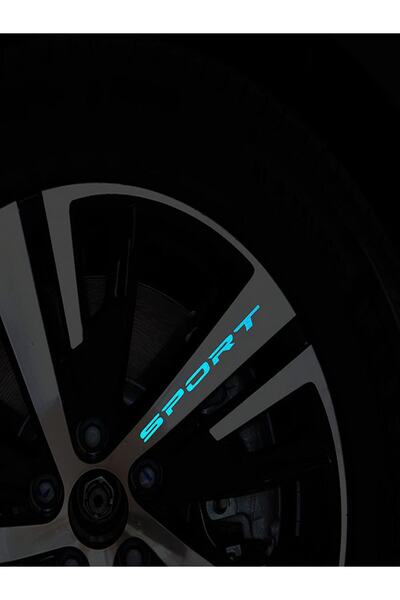 ÖZKAŞ Sport Reflektörlü Yazı 7 Adet Oto Sticker Yapıştırma Oto Aksesuar