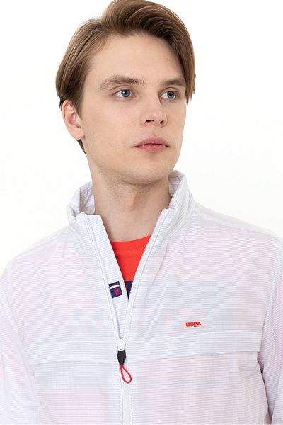 U.S. Polo Assn. Ανδρικό Λευκό Παλτό