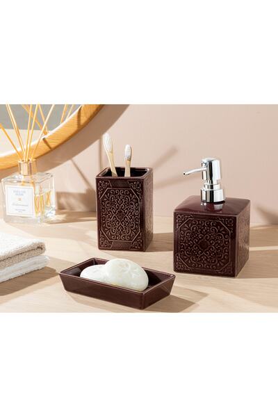 English Home Rhonda Banyo Seti Bordo