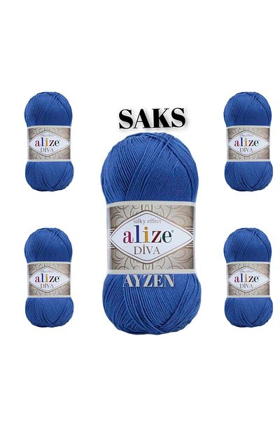 Alize Diva Χειροποίητο Σχοινί Πλεκτής 100gr 5 Συσκευασία (100gr X 5 Τεμάχια)