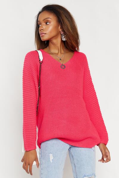 Hopoi Kadın Fuşya Salaş Kazak