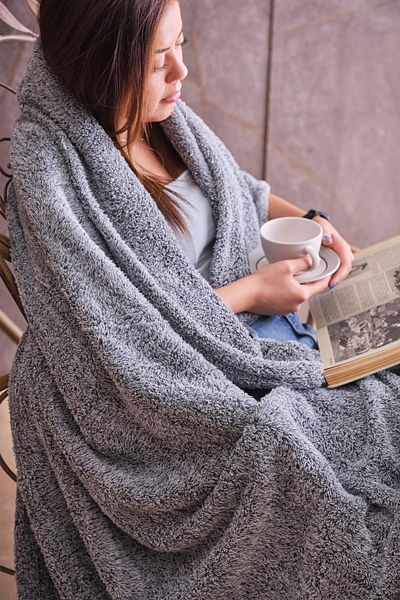 Zeynep Tekstil Flufy Wellsoft TV Blanket 110x170 Cm