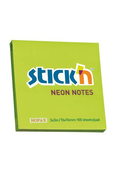 Hopax Gıpta 21167 Stickn 76x76 نيون أخضر 100yp