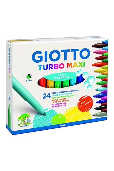 Giotto Turbo Maxi - 24 Color Felt Tip Pen455000