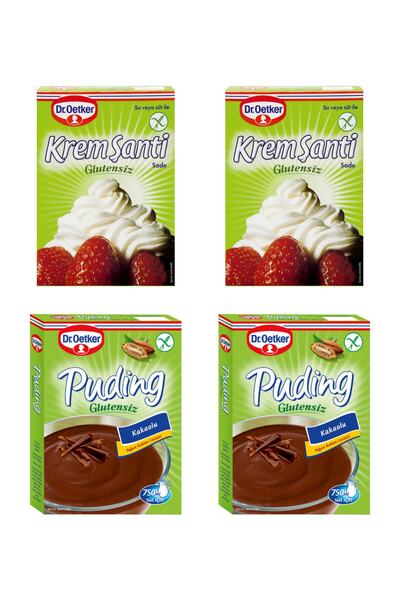 Dr. Oetker Glutensiz Krem Şanti-puding 2+2 Set