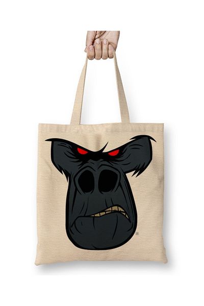 Baskı Dükkanı Υφασμάτινη τσάντα Primal Rage Yeti με μακριά λαβή