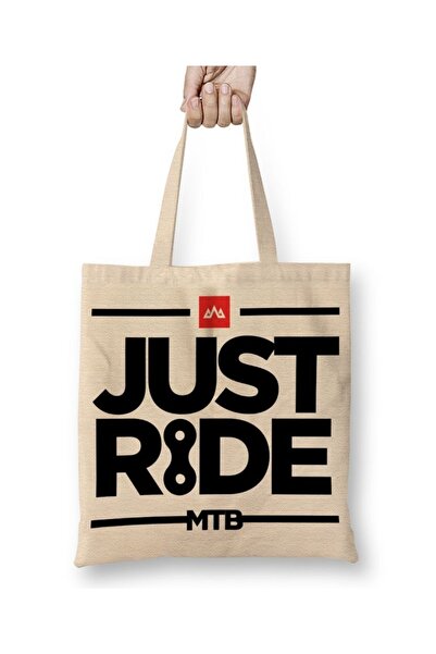 Baskı Dükkanı Brdski bicikl MTB Just Ride Branca tkanina Torba dugačka Sa ručkom